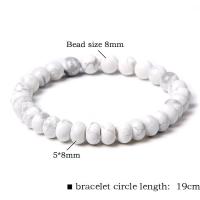 Gemstone Bracelets & Unisex 8mm 5*8mm Length Approx 7.48 Inch Sold By Bag