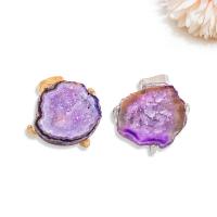 Agate Finger Ring Brass with Agate plated fashion jewelry & for woman nickel lead & cadmium free Sold By PC