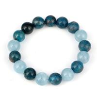 Gemstone Bracelets Apatites with Aquamarine fashion jewelry & Unisex Sold Per Approx 7.09 Inch Strand
