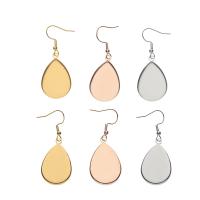 Brass Earring Drop Component, 304 Stainless Steel, plated, DIY & different size for choice, more colors for choice, 25mm, 6PCs/Bag, Sold By Bag