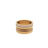 Rhinestone нержавеющей стали палец кольцо, Нержавеющая сталь 316, Кольцевая форма, ювелирные изделия моды & Мужская & разный размер для выбора & со стразами, Много цветов для выбора, размер:6-9, продается PC
