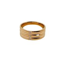 Rhinestone-Edelstahl -Finger-Ring, 316 L Edelstahl, Kreisring, Modeschmuck & unisex & verschiedene Größen vorhanden & mit Strass, keine, Größe:6-10, verkauft von PC