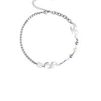 Titanium stål halskæde, med 7cm extender kæde, Brand, mode smykker & Unisex, oprindelige farve, Længde 48 cm, Solgt af PC