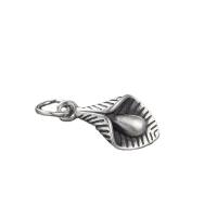 Ciondoli in argento sterlina Bali, Tailandia, DIY, argento, 16.50x9x3.50mm, Foro:Appross. 4mm, 10PC/lotto, Venduto da lotto