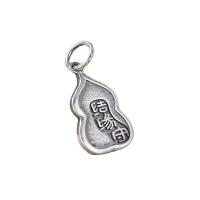 Thailand Sterling Silver Pendants Antique finish DIY silver color Approx 4mm Sold By Lot