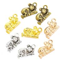 Tibetan Style Animal Pendants, Koala, plated, Unisex, more colors for choice, nickel, lead & cadmium free, 19x12mm, Approx 100PCs/Bag, Sold By Bag