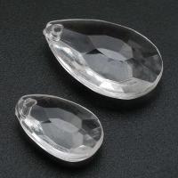 Acrylic Pendants, Teardrop, DIY & different size for choice, clear, Hole:Approx 1.5mm, Sold By Bag
