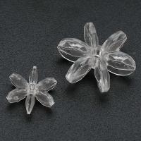Prozirni akril perle, Cvijet, možete DIY & različite veličine za izbor, jasno, Prodano By Torba