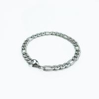 Stainless Steel Jewelry Bracelet 316L Stainless Steel electrolyzation & Unisex original color Sold By PC