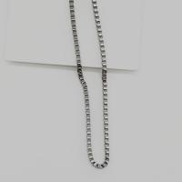 Stainless Steel Chain Necklace 316L Stainless Steel electrolyzation & Unisex original color Sold By PC