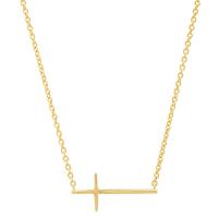 Stainless Steel Jewelry Necklace 304 Stainless Steel with 5cm extender chain Cross Vacuum Ion Plating fashion jewelry & Unisex Length 45 cm Sold By PC