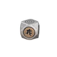 Thailand Sterling Silver Spacer Bead, with Brass, Antique finish, different designs for choice, silver color, 10.20x9.60x9.50mm, Hole:Approx 5.3mm, 10PCs/Lot, Sold By Lot