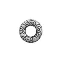 Thailand Sterling Silver Frame Bead, Donut, Antique finish, different size for choice, silver color, 10PCs/Lot, Sold By Lot