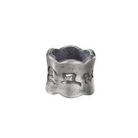 Thailand Sterling Silver Spacer Bead, Antique finish, DIY, silver color, 7.50x8.90mm, Hole:Approx 7mm, 10PCs/Lot, Sold By Lot