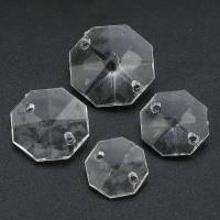 Acrylic Connectors, Polygon, DIY & different size for choice & 1/1 loop, clear, Sold By Bag