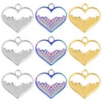 Stainless Steel Heart Pendants 304 Stainless Steel Vacuum Ion Plating Unisex & hollow Sold By PC