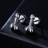 Stainless Steel Stud Earrings 316L Stainless Steel plated fashion jewelry & Unisex nickel lead & cadmium free Sold By Pair