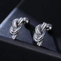 Stainless Steel Stud Earrings 316L Stainless Steel plated fashion jewelry & Unisex nickel lead & cadmium free Sold By Pair