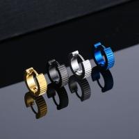 Stainless Steel Huggie Hoop Earring 316L Stainless Steel polished fashion jewelry & for man Sold By PC