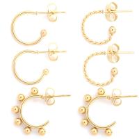 Stainless Steel Stud Earrings 304 Stainless Steel plated fashion jewelry & for woman Sold By Bag