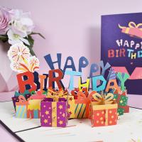 Paper 3D Greeting Card, handmade, DIY & 3D effect, 150x200mm, Sold By PC