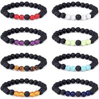 Gemstone Bracelets, Natural Stone, handmade, different materials for choice & Unisex, more colors for choice, Length:18 cm, Sold By PC