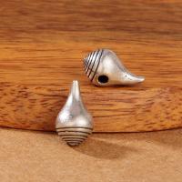 Thailand Sterling Silver Spacer Bead, Antique finish, DIY, silver color, 11.80x7mm, Hole:Approx 2mm, 10PCs/Lot, Sold By Lot