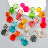 Resin Earring, Tibetan Style, with Resin, fashion jewelry & for woman, more colors for choice, 66x39mm, Sold By Pair