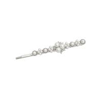 Barrette, alliage de zinc, avec Plastique ABS perle, bijoux de mode & pour femme, plus de couleurs à choisir, 70x15mm, Vendu par PC