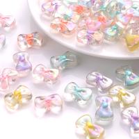 Transparent Acrylic Beads, Bowknot, DIY, more colors for choice, 10x15mm, Approx 20PCs/Bag, Sold By Bag