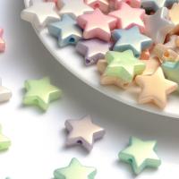 Miracle Acrylic Beads Star DIY & pearlized mixed colors 12mm Approx Sold By Bag