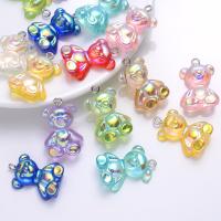 Resin Pendant, Bear, DIY, more colors for choice, Approx 10PCs/Bag, Sold By Bag