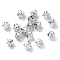 Verkupfertes Kunststoff-Perlen, Verkupferter Kunststoff, DIY, Silberfarbe, 6x7mm, ca. 100PCs/Tasche, verkauft von Tasche