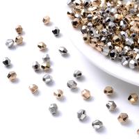 Perles en plastique revêtue de cuivre, plastique revêtu de cuivre, Placage, DIY, plus de couleurs à choisir, 4x5mm, Environ 500PC/sac, Vendu par sac