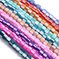 Polymer Clay Beads, Square, DIY, more colors for choice, 4x4mm, Sold Per Approx 38 cm Strand