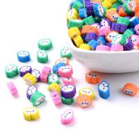 Polimero-Clay-Beads, argilla polimero, Cloud, stile di imballaggio differente per la scelta & DIY, colori misti, 10mm, Venduto da borsa
