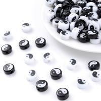Resin Jewelry Beads Flat Round DIY 10mm Approx Sold By Bag