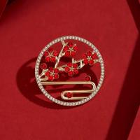 Rhinestone Brooch Zinc Alloy gold color plated fashion jewelry & for woman & with rhinestone nickel lead & cadmium free 32mm Sold By PC