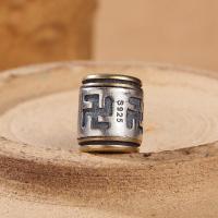 Thailand Sterling Silver Spacer Bead with Brass Antique finish DIY silver color Approx 4.5mm Sold By Lot