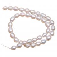 Cultured Rice Freshwater Pearl Beads DIY white 8-9mm Length 36-38 cm Sold By PC