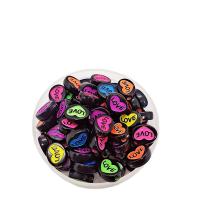 Gemalte-Acryl-Perlen, Acryl, Ellipse, Spritzlackierung, DIY, gemischte Farben, 10x13mm, Bohrung:ca. 2.2mm, ca. 1000PCs/Tasche, verkauft von Tasche