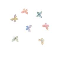 Resin Earring with Zinc Alloy Butterfly fashion jewelry & for woman multi-colored Sold By Set
