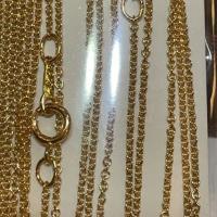 Gold-filled corrente para colar, 14K cheio de ouro, dourado, comprimento Aprox 18 inchaltura, vendido por PC