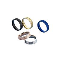 Titanium Čelik Finger Ring, pozlaćen, različite veličine za izbor, više boja za izbor, 10računala/Lot, Prodano By Lot