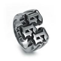 Titanium Steel Finger Ring, polished, different size for choice & for man, original color, Sold By PC