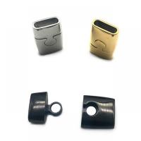 Edelstahl Magnetverschluss, 316 Edelstahl, plattiert, keine, 20x13mm, Innendurchmesser:ca. 10mm, verkauft von Menge