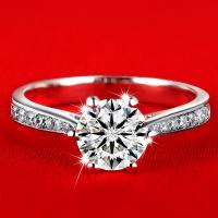 Anilo de dedo, metal, Patrón Geométrico, chapado en platina real, ajustable & para mujer & con diamantes de imitación, Vendido por UD