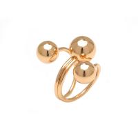 Cink Alloy Finger Ring, zlatna boja pozlaćen, modni nakit & za žene, zlatan, 18mm, Prodano By PC
