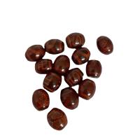 Natural Tibetan Agate Dzi Beads, DIY, two different colored, 14x16mm, Sold By PC