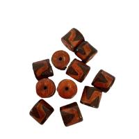 Natural Tibetan Agate Dzi Beads, DIY, two different colored, 14x15mm, Sold By PC
